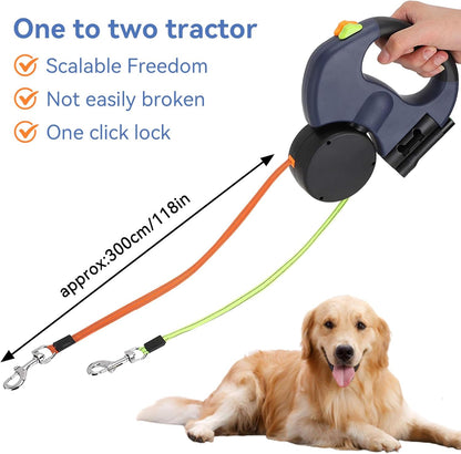 TANGLE FREE TWIN LEASH