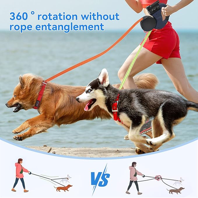 TANGLE FREE TWIN LEASH